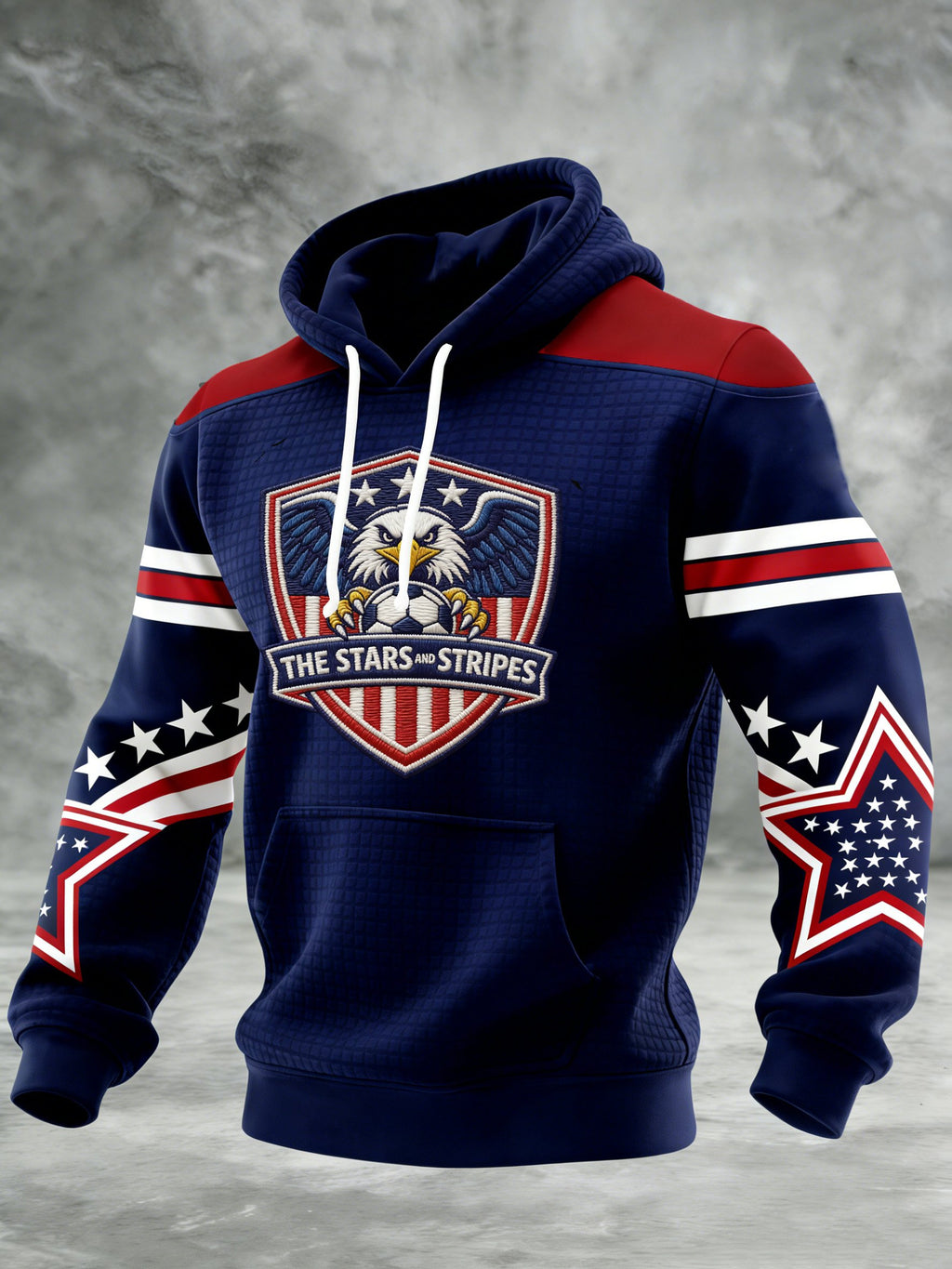 Men's Sporty Printed Hoodie