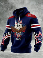 Men's Sporty Printed Hoodie