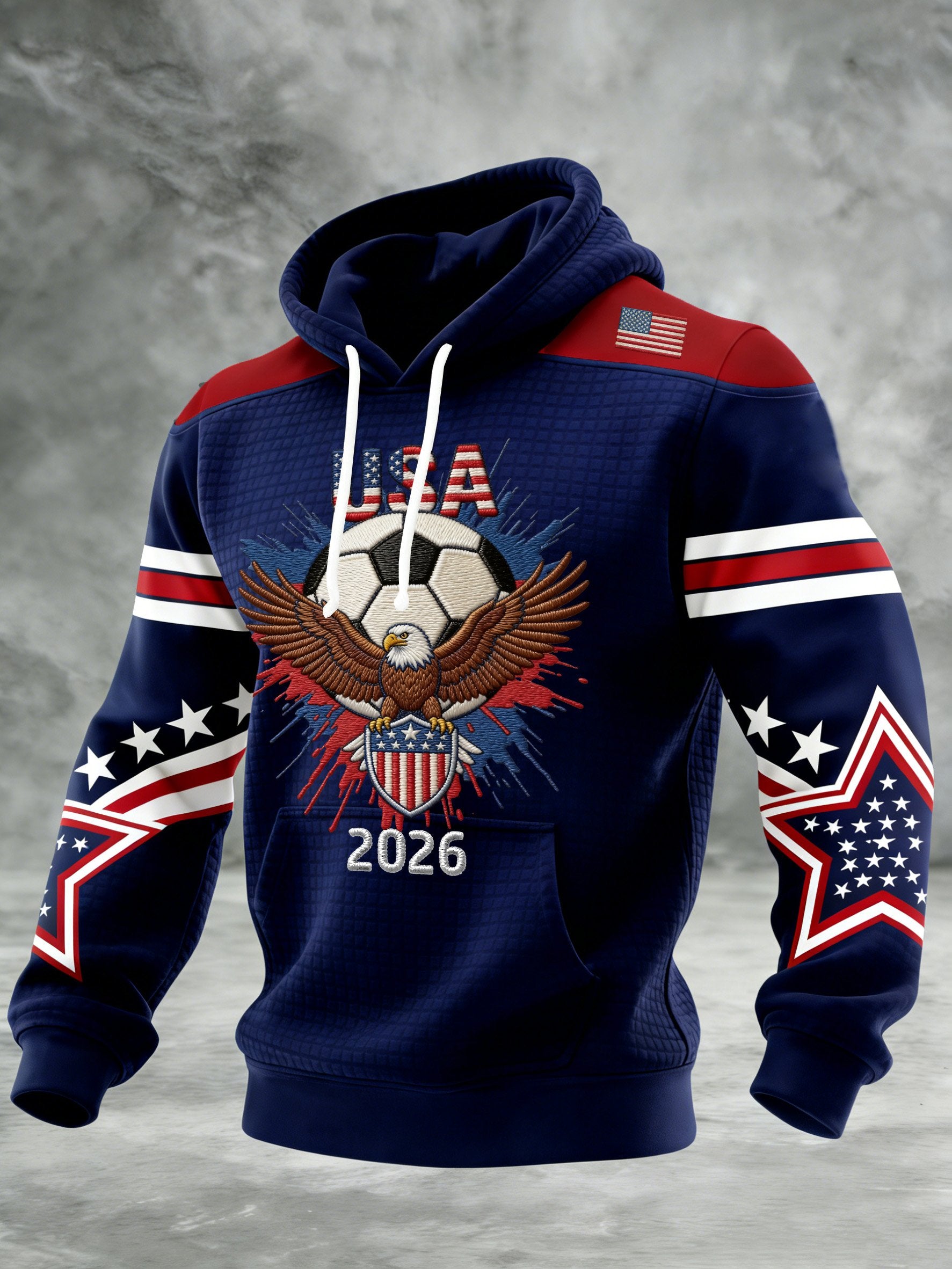 Men's Sporty Printed Hoodie