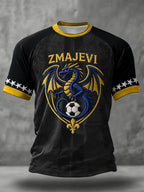 Men's Bosno ZMAJEVI Football Lover Printed T-shirt