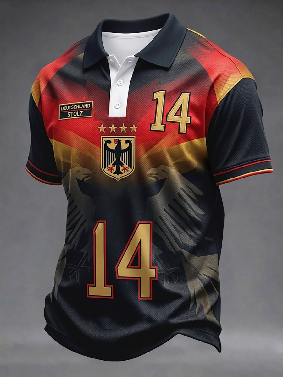 Men's Germany Football Supporter Printed Shirt