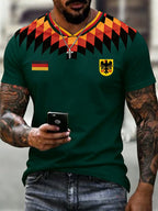 Men's Germany Soccer  Print T-Shirt