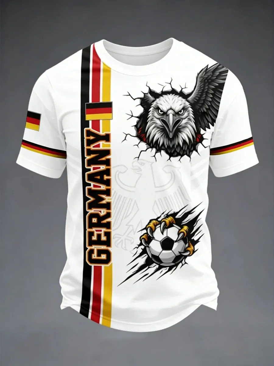 Men's Soccer Print Short-Sleeve T-Shirt