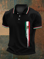 Men's Mexican Flag Print Casual Top