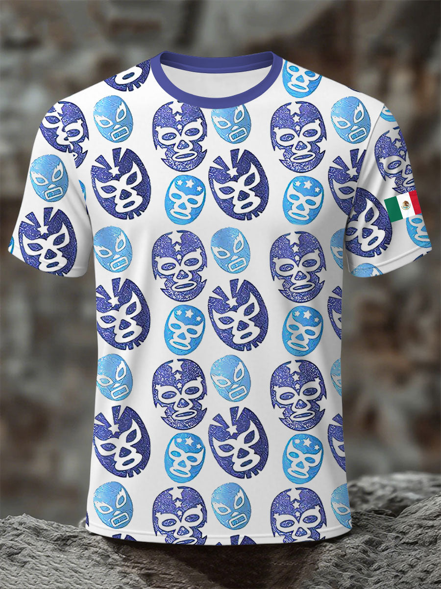 Men's Mexican Freestyle Wrestling Mask T-Shirts