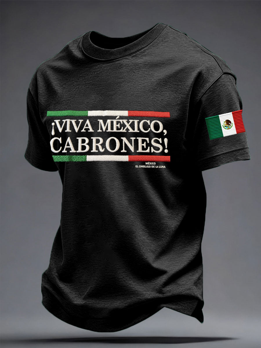 Men's Mexico Baseball Lover Printed T-shirt