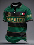 Men's Mexico Football Lover Printed Casual Tops
