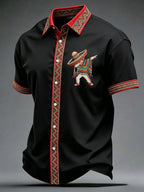 Men's Cinco de Mayo Printed Casual Shirt