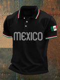 Men's Mexico Flag Print Casual Top