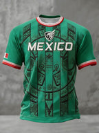 Men's Mexico Football Lover Printed T-shirt