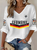 Women's Soccer Print Casual T-Shirt