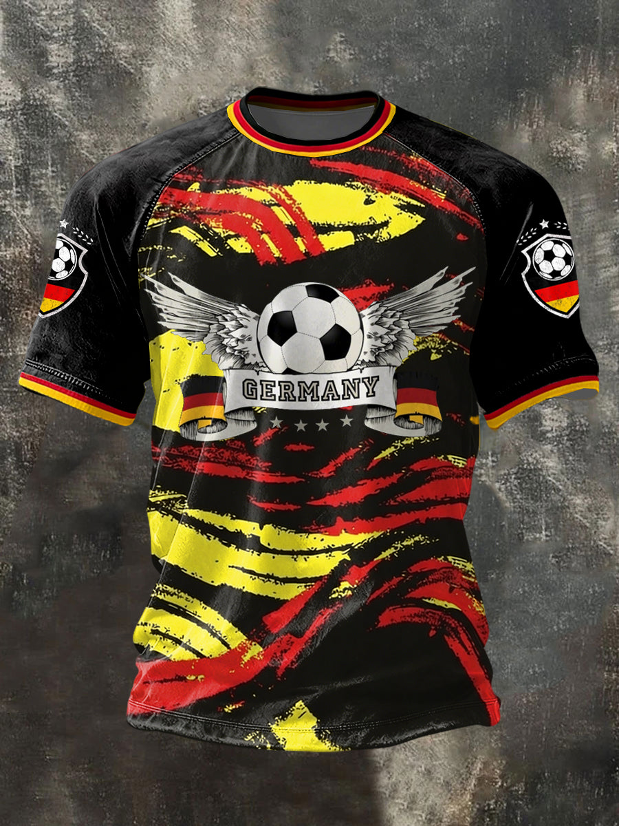 Men's Germany 2026 Soccer Team Supporter Print T-Shirt
