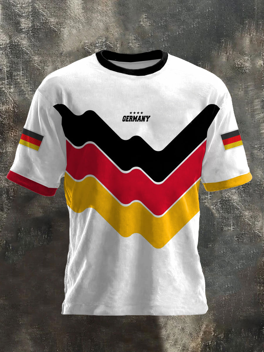 Men's Germany 2026 Soccer Team Supporter Print T-Shirt