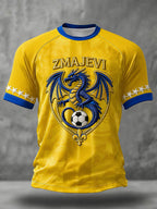 Men's Bosno ZMAJEVI Football Lover Printed T-shirt