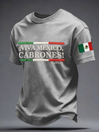 Men's Mexico Baseball Lover Printed T-shirt