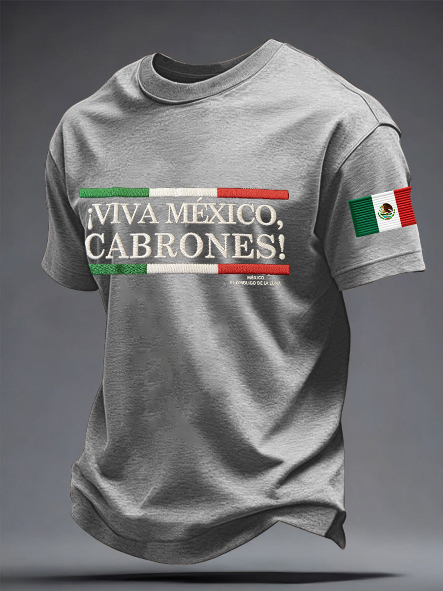 Men's Mexico Baseball Lover Printed T-shirt