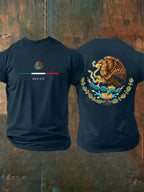 Men's Mexican Flag Independence Day Casual Tee
