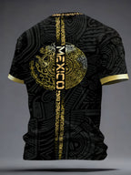 Men's Mexico Football Lover Printed T-shirt