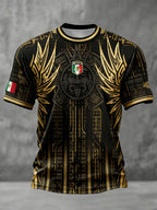 Men's Mexico Football Lover Printed T-shirt