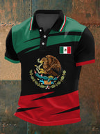 Men's Mexico Flag Print Casual Top