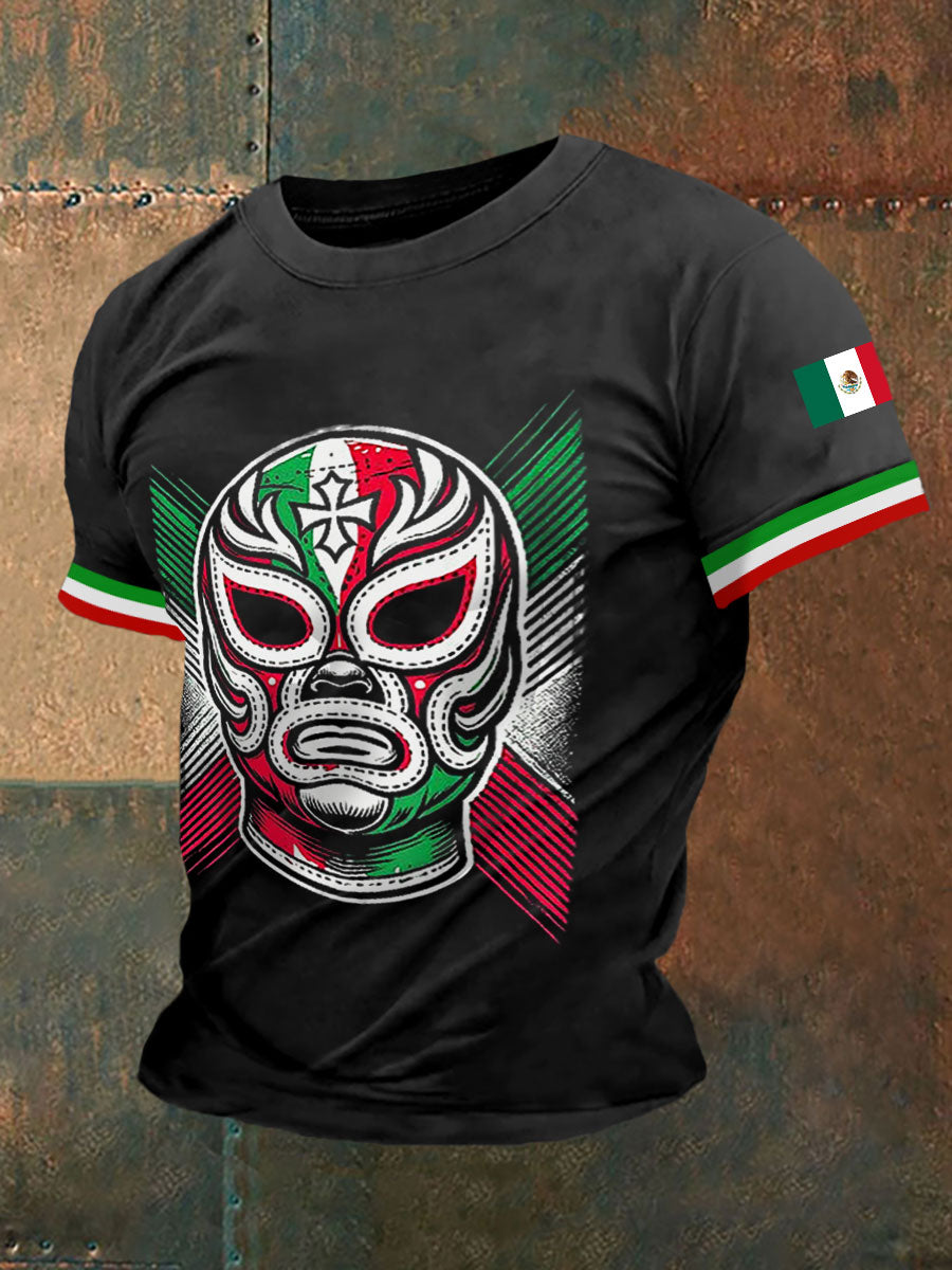 Men's Mexican Freestyle Wrestling Mask T-Shirts