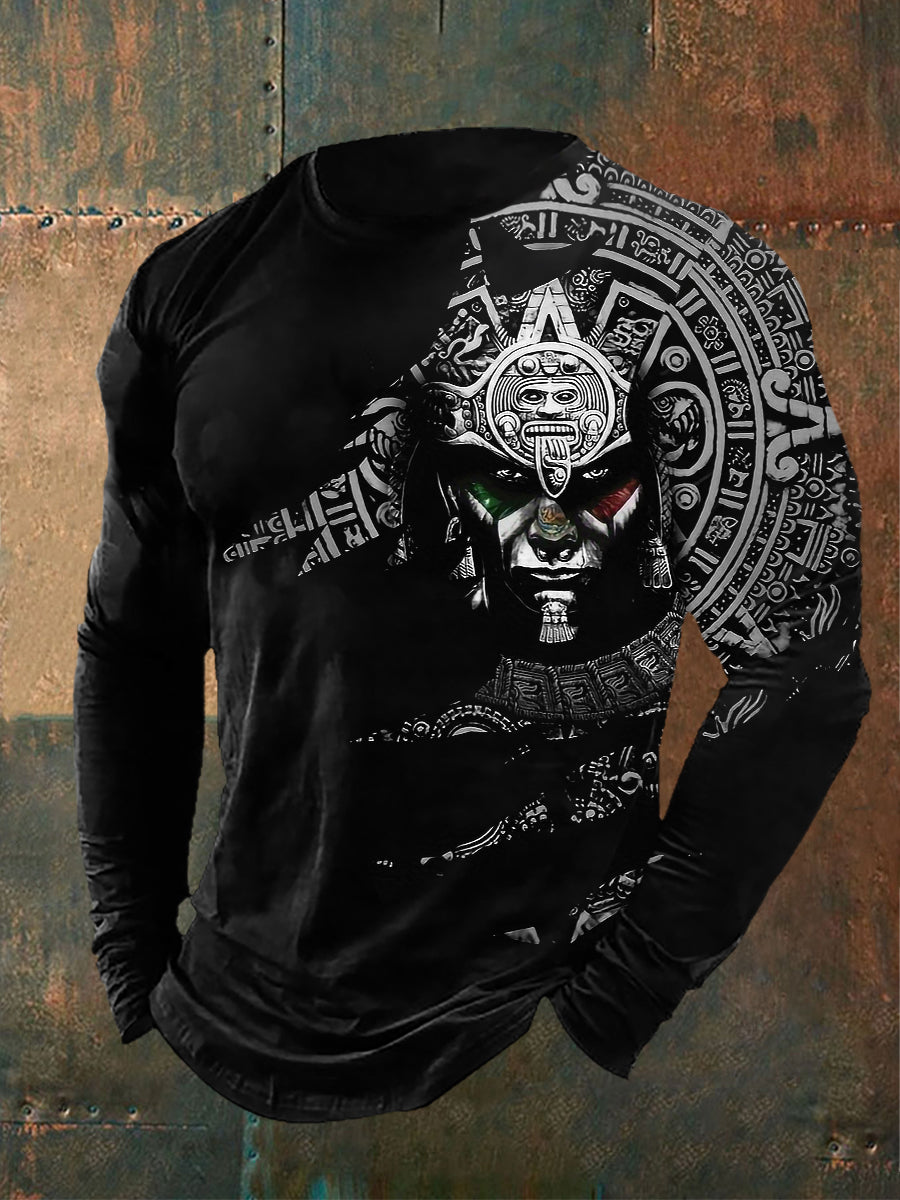 Men's Aztec Long Sleeve T-Shirts