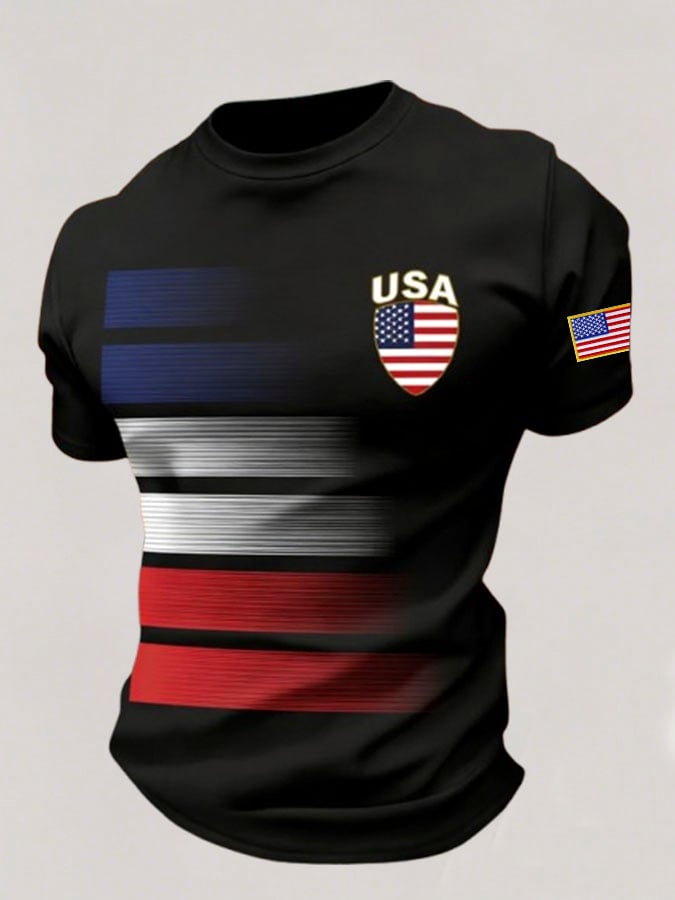 Men's Soccer 2026 USA Flag  T-Shirt