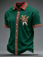 Men's Cinco de Mayo Printed Casual Shirt