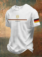 Men's Soccer Casual Printed Short-Sleeve T-Shirt