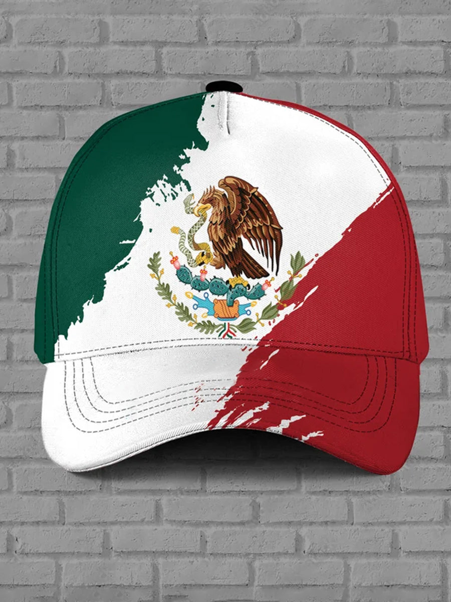 Unisex Mexicn Falg Print Hat