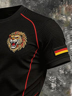 Men's Germany World Cup Waffle-Knit Open-Collar Short-Sleeve T-Shirt