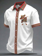Men's Cinco de Mayo Printed Casual Shirt