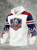 Men's Sporty Printed Hoodie