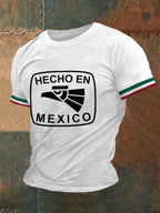 Men's Funny Hecho En Mexico Print Casual Tee