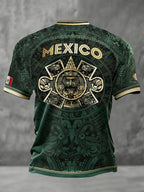 Men's Mexico Football Lover Printed T-shirt