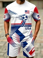 Men'S American Football Fan Art Print Suit
