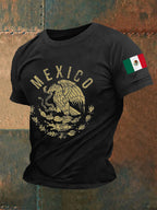 Men's Mexico Flag Print Casual Tee