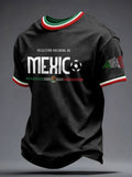 Men's Mexico Football Lover Printed T-shirt