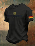 Men's Soccer Casual Printed Short-Sleeve T-Shirt