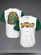 Men's Mexico Baseball Lover Printed Shirt