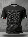 Men's Mexico Football Lover Printed T-shirt