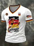 Men's German soccer Casual Printed Short-Sleeve T-Shirt