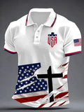 American Soccer Fan Patriotic Graphic Print Men's Casual T-Shirt