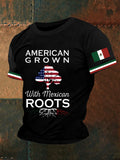 Men's Mexican Flag Print T-Shirt