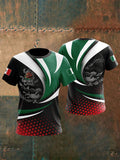 Men's Mexican Flag Print Casual Top