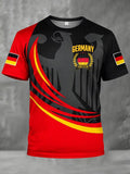 Men's Germany Soccer  Print T-Shirt