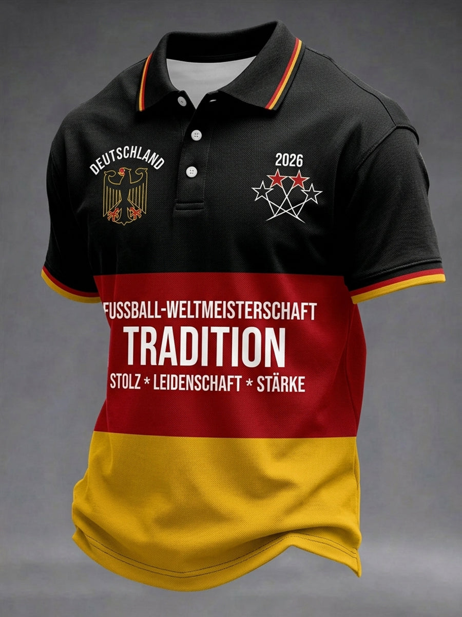 Men's Germany Football Supporter Printed Shirt