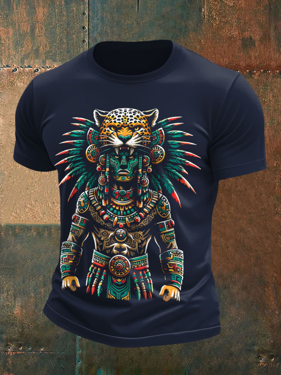Men's Aztec Jaguar Warrior T-shirts