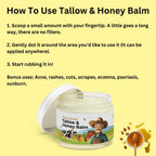Tallow & Honey Balm - 2 oz