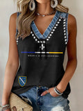 Women's Bosnia Football Lover ZMAJEVI Printed Tank Tops